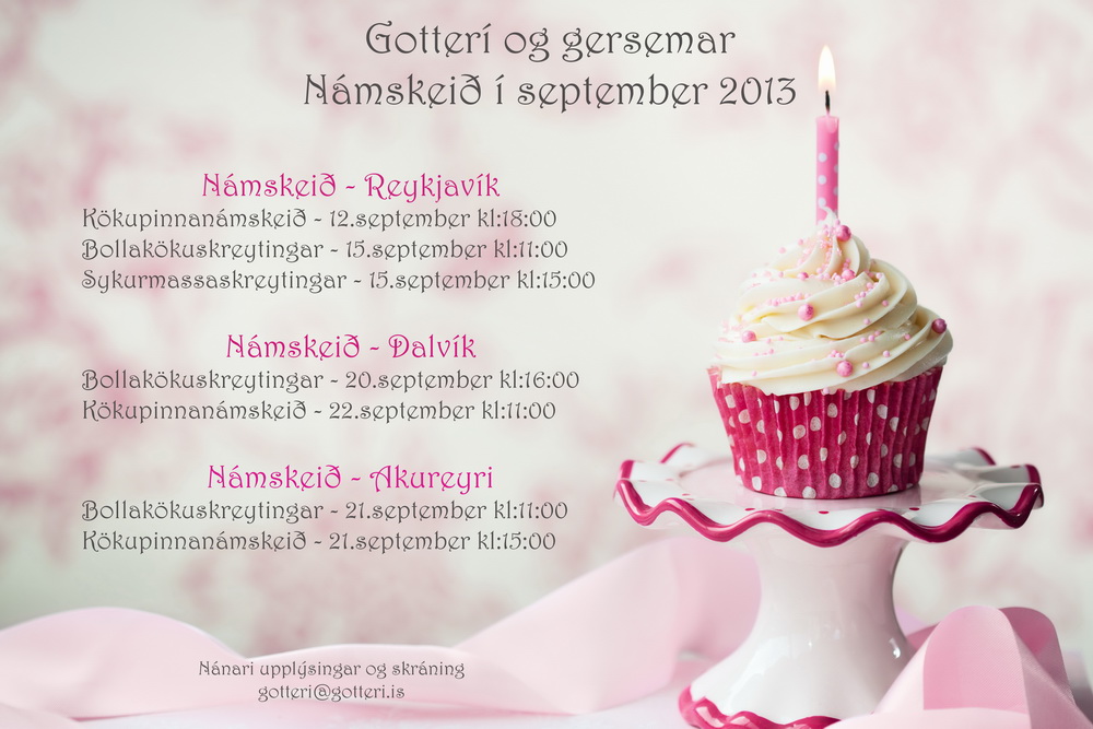 Námskeið í september!