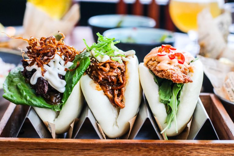 Steamed bun alveg ótrúlega gott street food