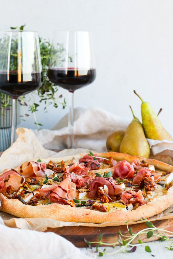 pizza með brie