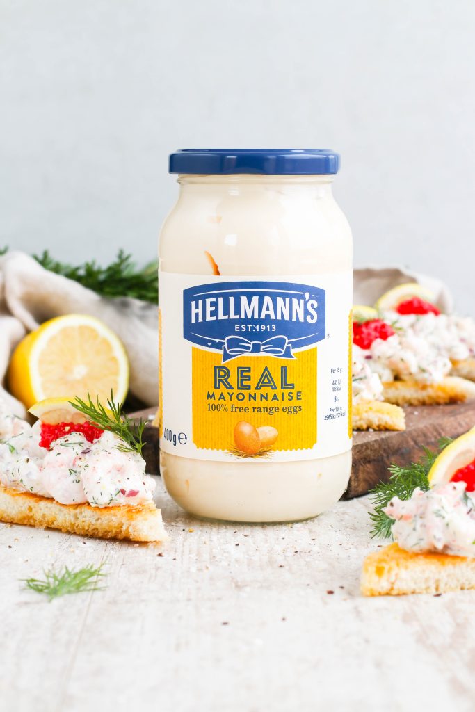 rækjusalat með hellmann's