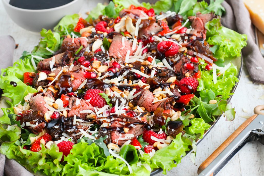 matarmikið salat uppskrift