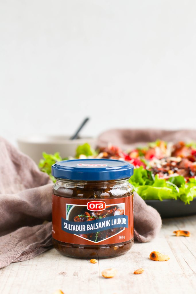 sultaður laukur í salat