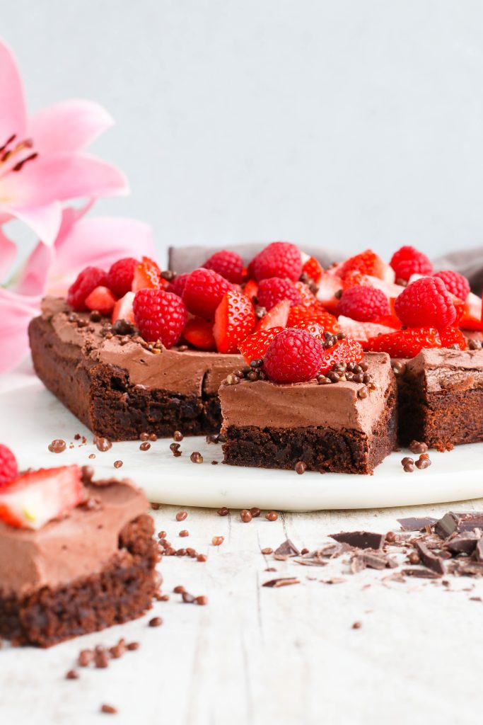 brownie með blauta miðju