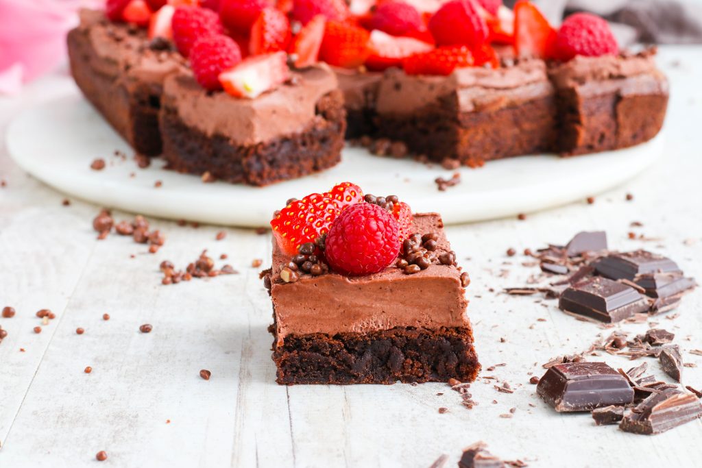 Brownie með mascarpone súkkulaðikremi