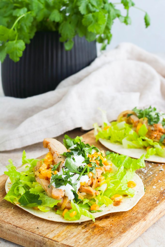 kjúklinga taco
