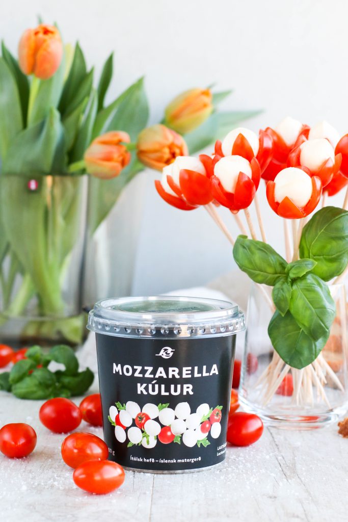 tómatar og mozzarella hugmyndir