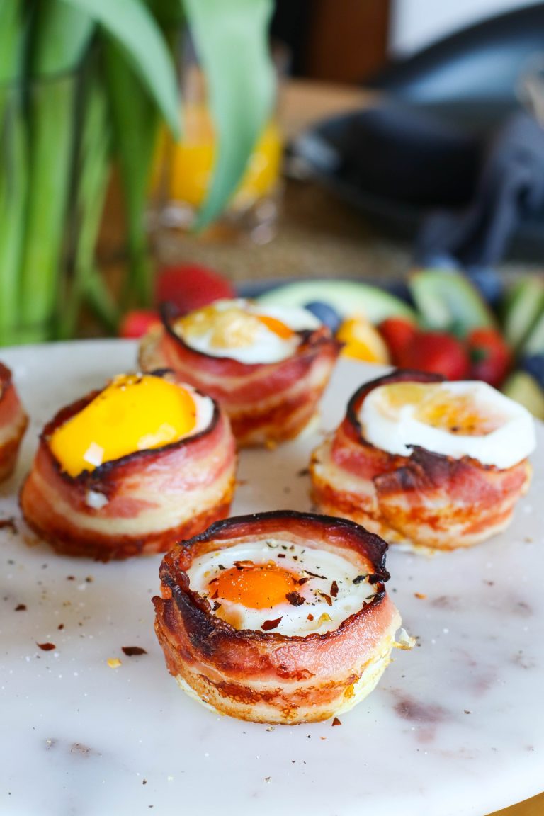 beikon og eggjamuffins