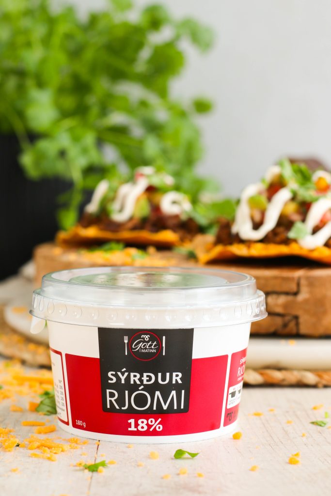 sýrður rjómi á tacos