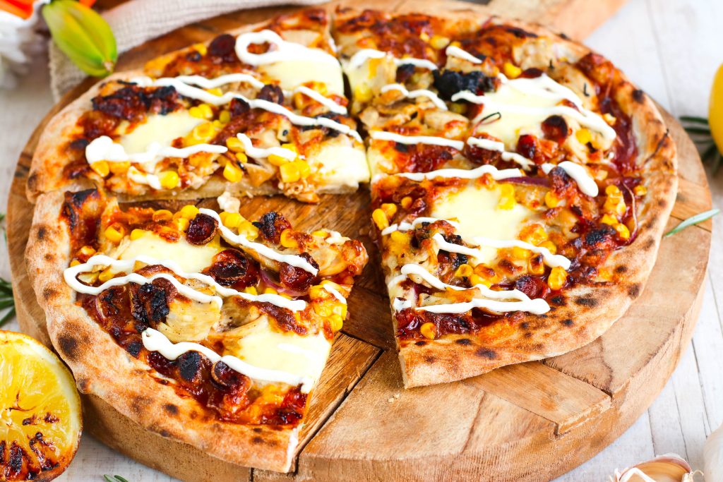bbq pizza uppskrift