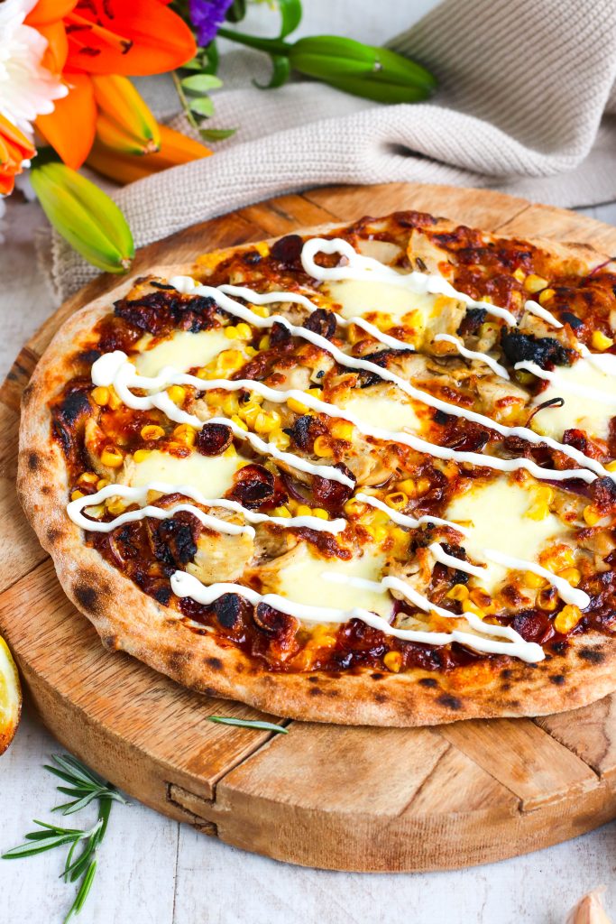 eldbökuð pizza í pizzaofni