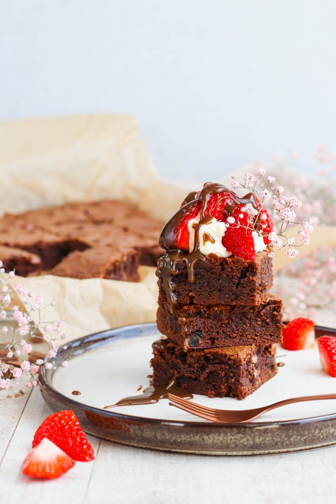 Brownies með lakkrískeim
