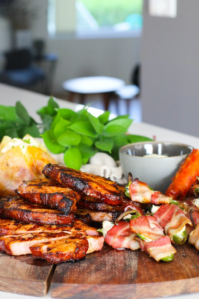 grillaðar grísakótilettur