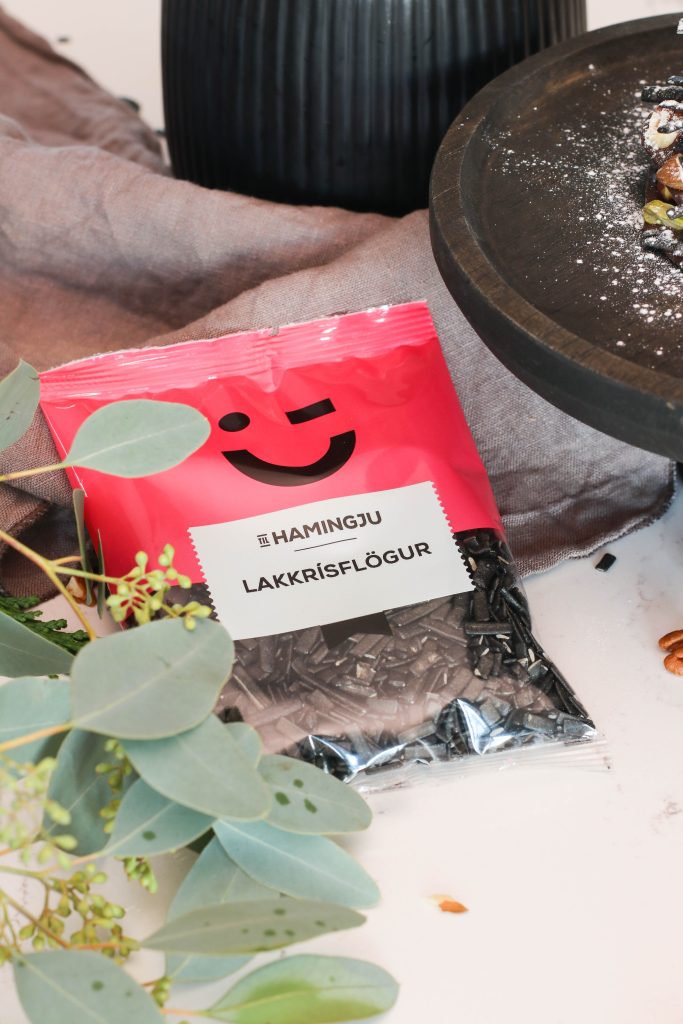 súkkulaði með lakkrísflögum