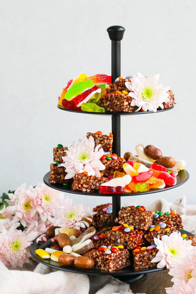 Rice Krispies kubbar með súkkulaðiperlum