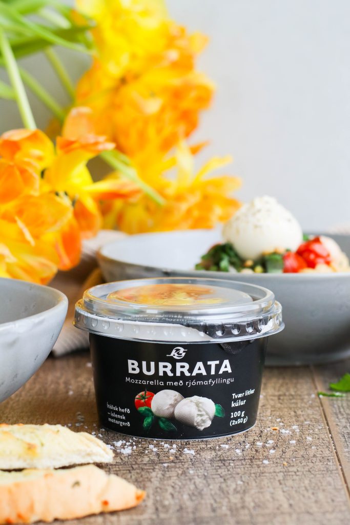 sítrónupasta með burrata