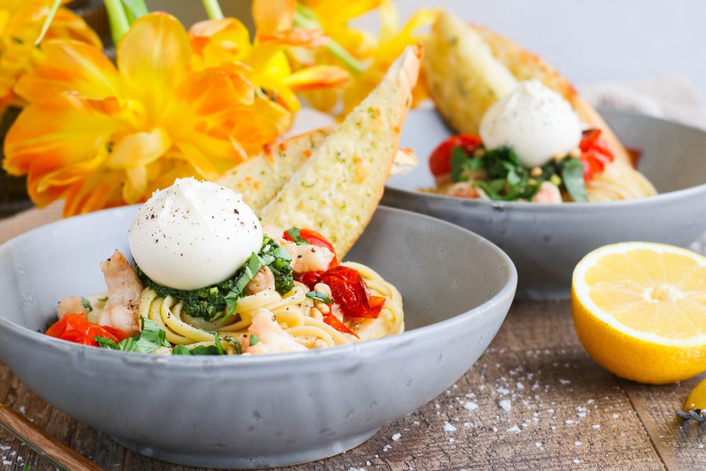 pasta með burrata