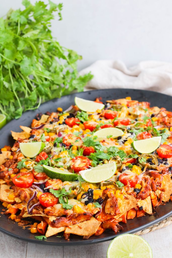 BBQ nachos í ofni