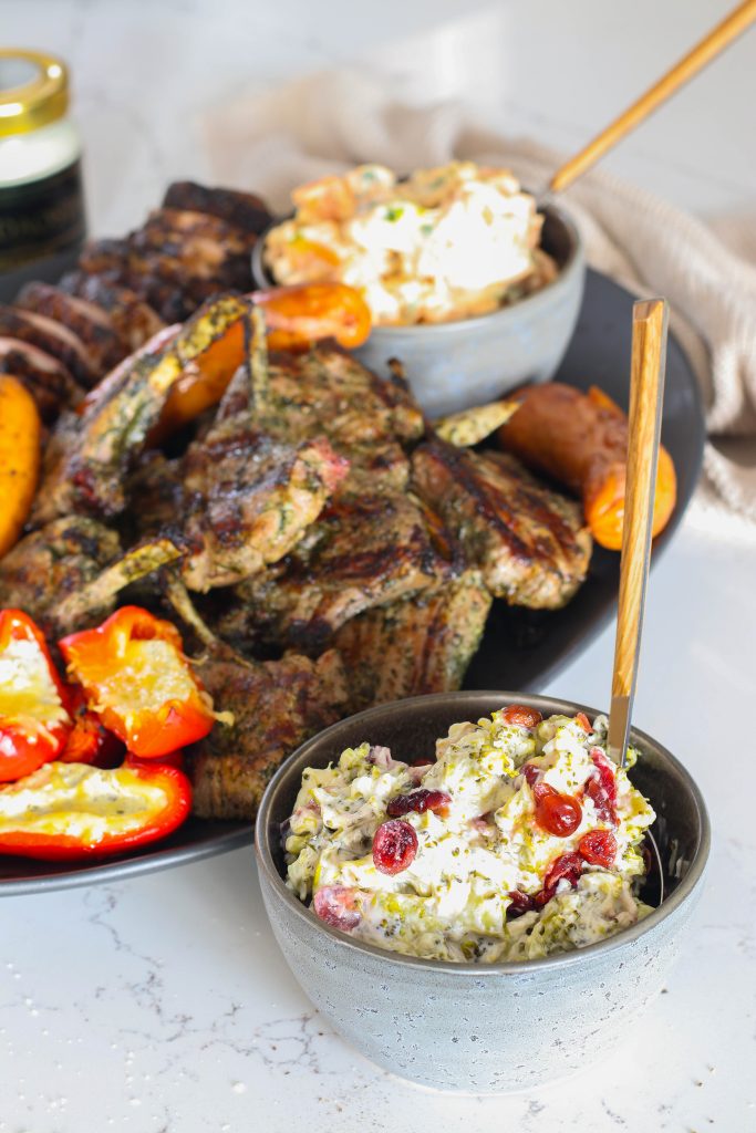 tilbúið meðlæti með grillmat