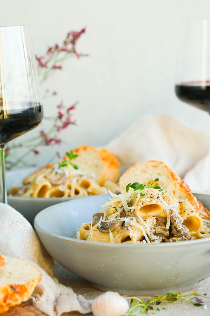 rjómapasta uppskrift