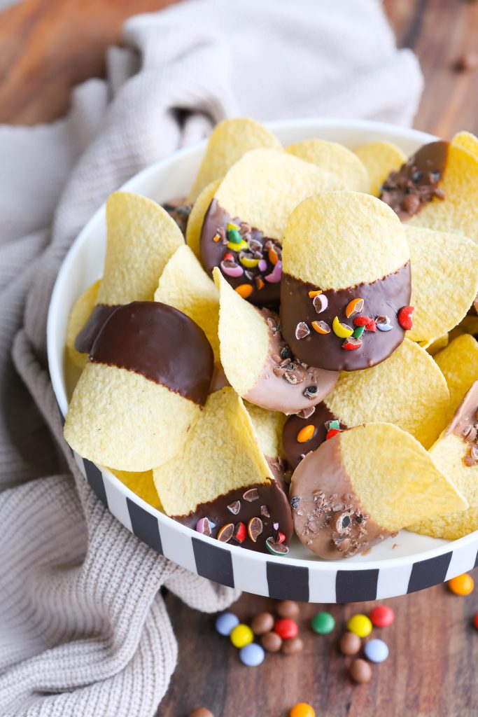 pringles dipped in chocolate